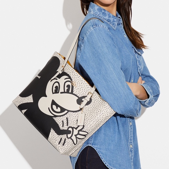 Coach X Disney Mickey Mouse X Keith Haring Mollie Tote - Picture 5 of 5